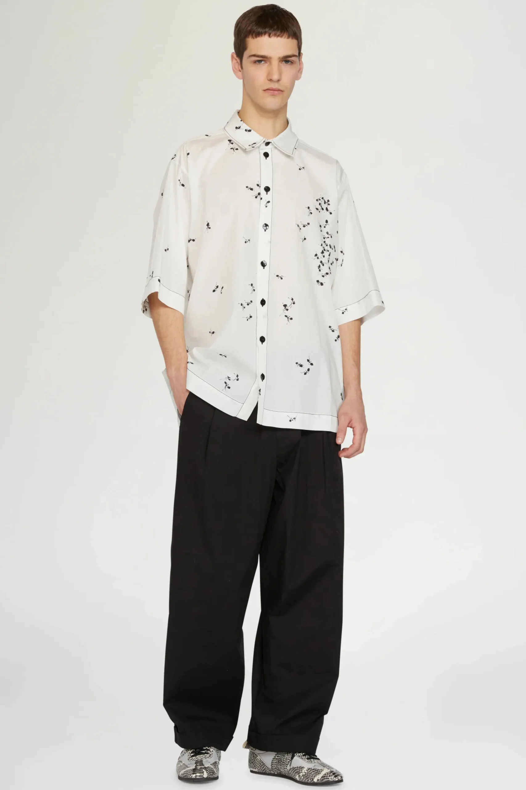 Uomo^Antonio Marras Camicia con Stampa Formiche