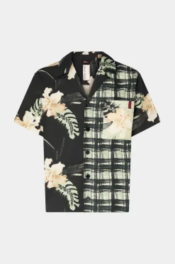 Uomo^Antonio Marras Camicia stampa Floreale e Quadri