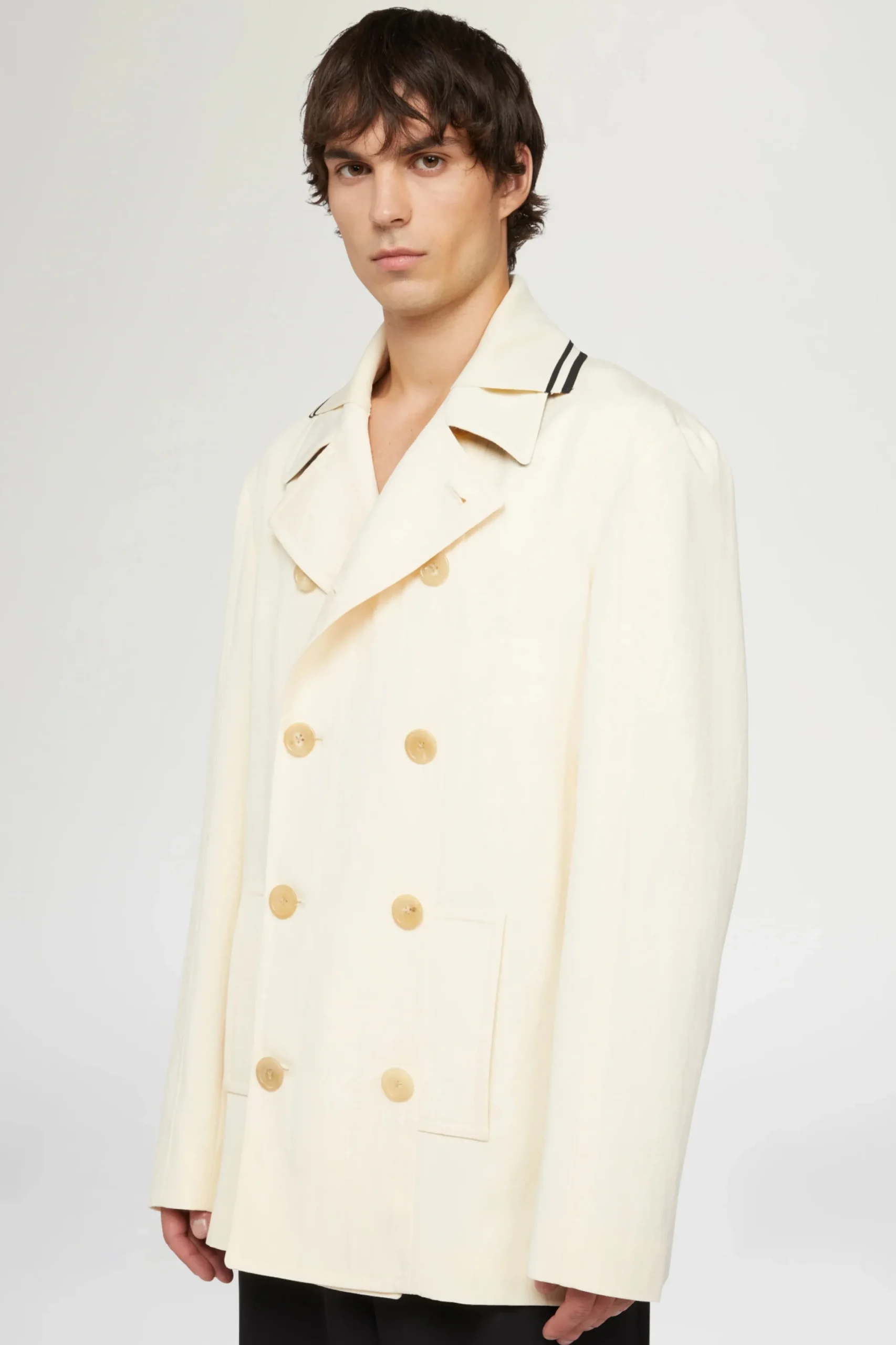 Uomo^Antonio Marras Cappotto Doppiopetto Crema