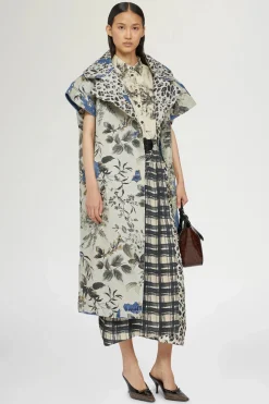 Giacche E Capispalla^Antonio Marras Cappotto in Denim Stampa Tropicale