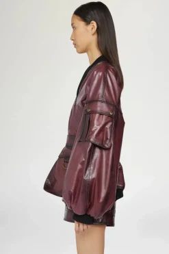 Giacche E Capispalla^Antonio Marras Giacca di Pelle Bordeaux
