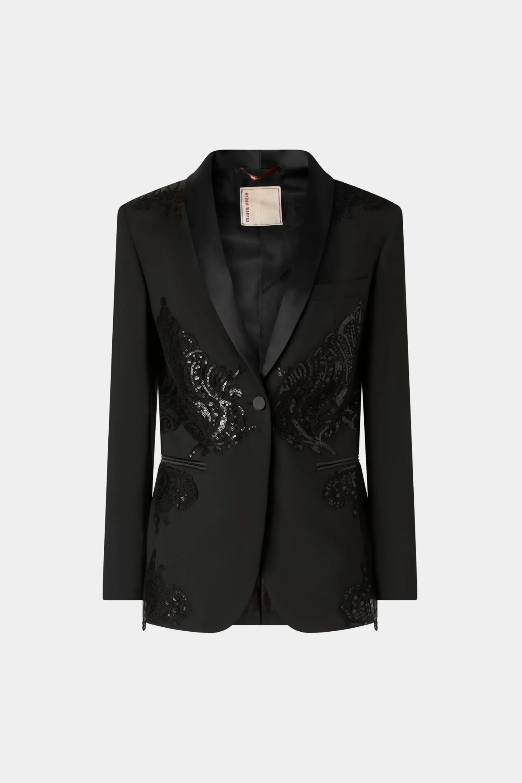 Giacche E Capispalla^Antonio Marras Giacca nera con paillettes