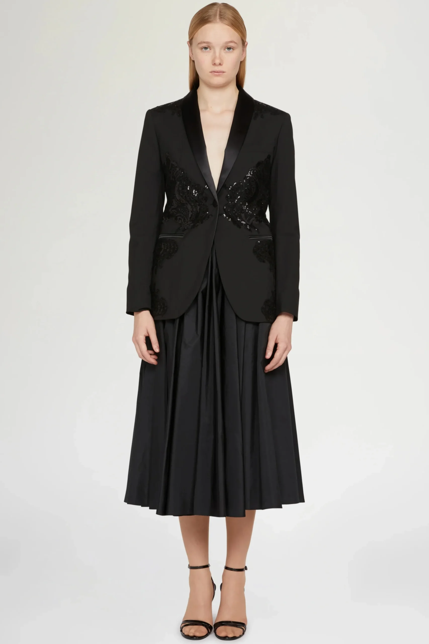 Giacche E Capispalla^Antonio Marras Giacca nera con paillettes