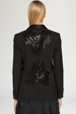 Giacche E Capispalla^Antonio Marras Giacca nera con paillettes