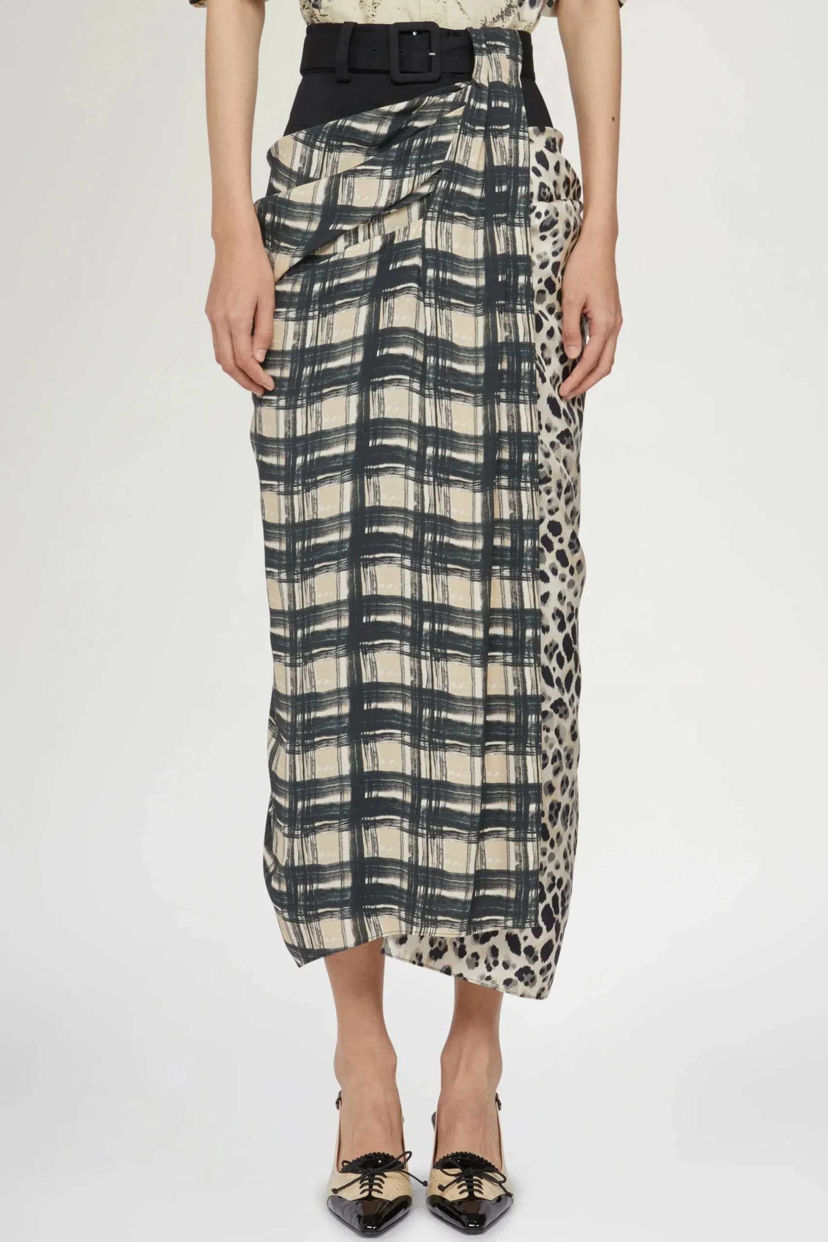 Gonne^Antonio Marras Gonna in Seta Drappeggiata