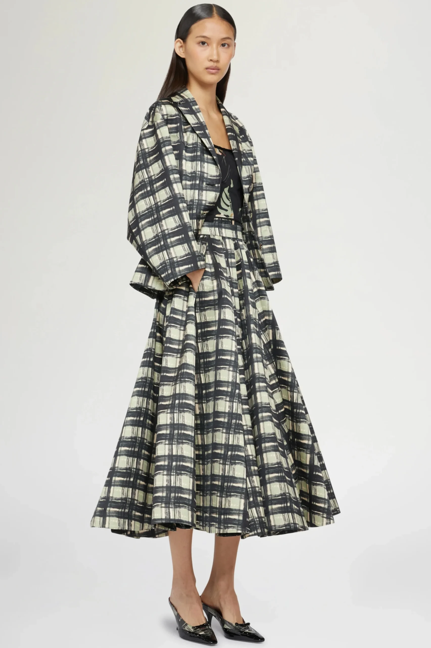Gonne^Antonio Marras Gonna Midi a Pieghe Quadri