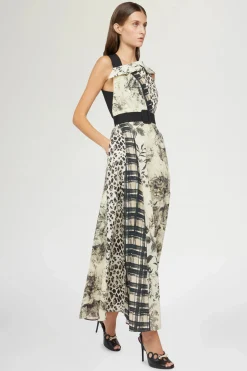 Abiti^Antonio Marras Midi Abito Stampa Tropicale & Leopardo