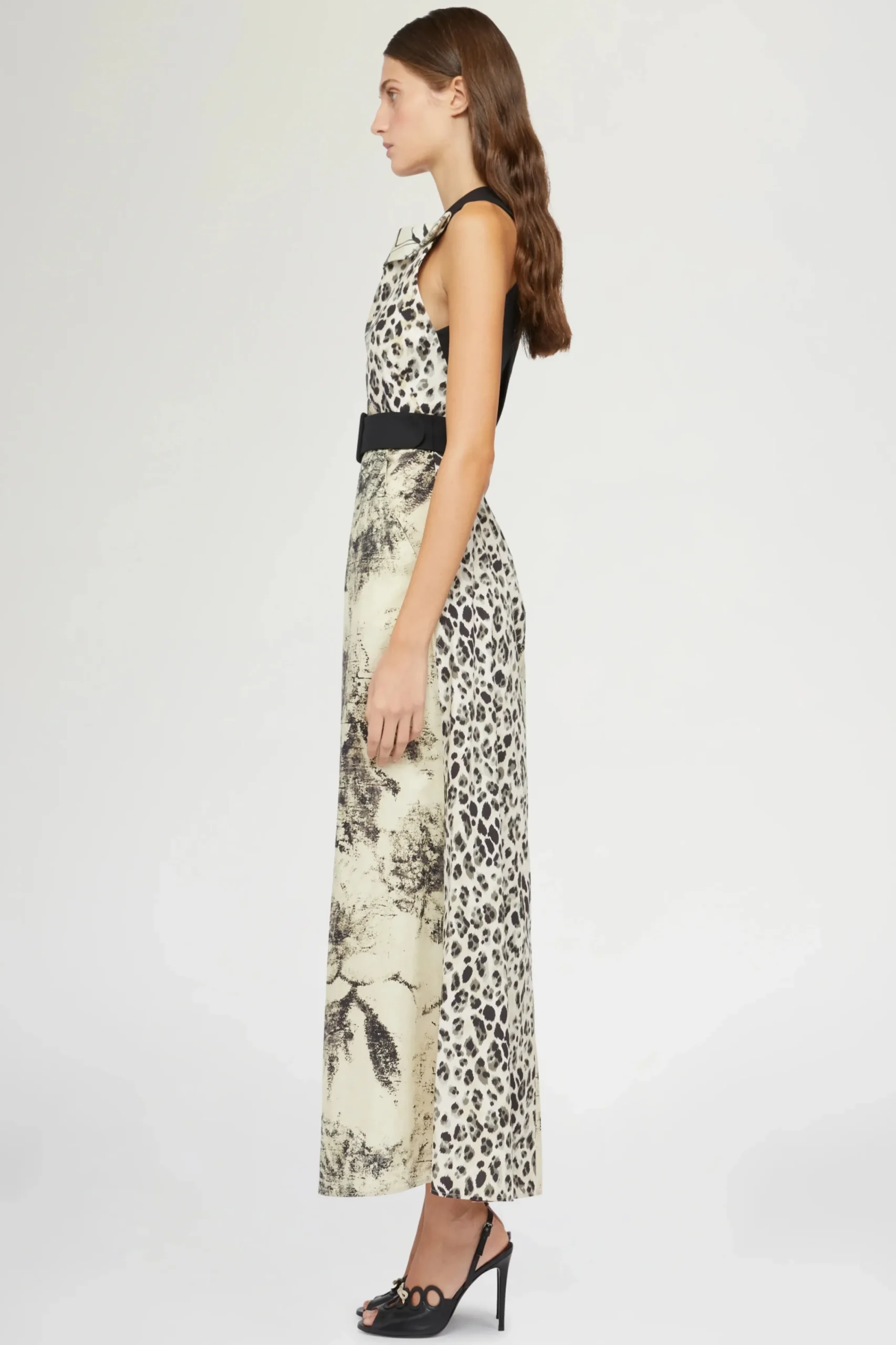 Abiti^Antonio Marras Midi Abito Stampa Tropicale & Leopardo