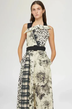 Abiti^Antonio Marras Midi Abito Stampa Tropicale & Leopardo