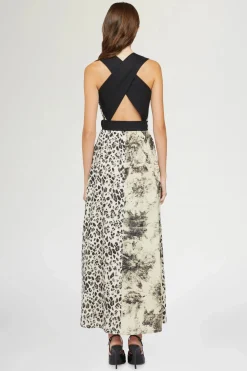 Abiti^Antonio Marras Midi Abito Stampa Tropicale & Leopardo