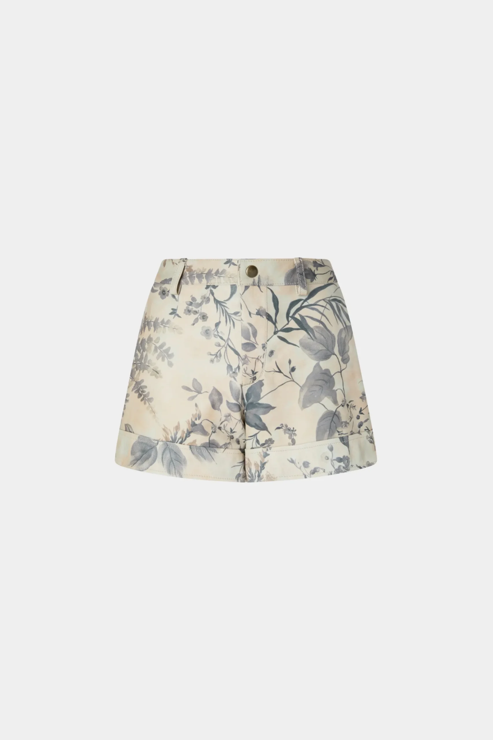 Pantaloni^Antonio Marras Pantaloncini di Pelle Stampa Tropicale