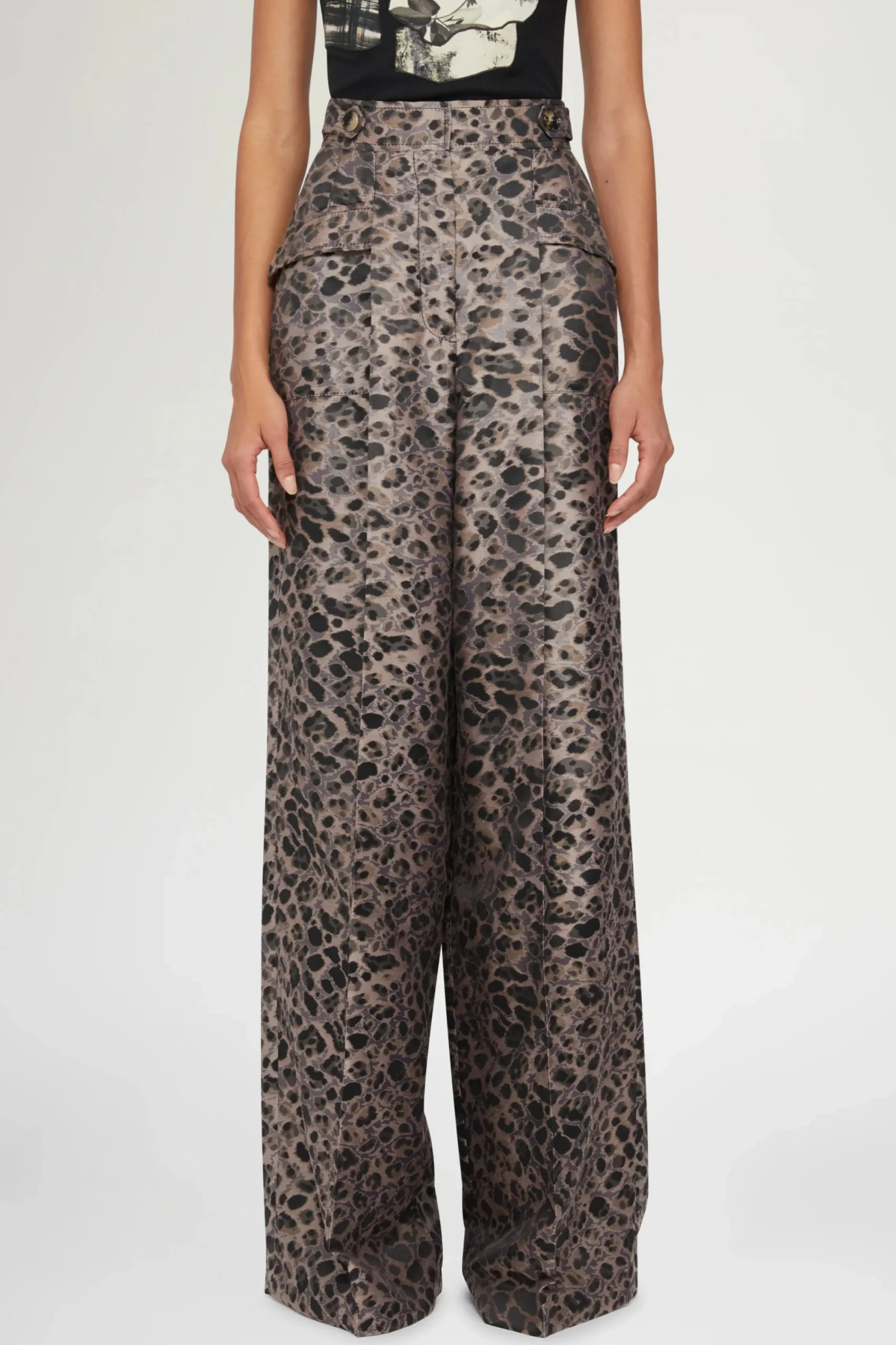 Pantaloni^Antonio Marras Pantaloni Palazzo Stampa Animalier