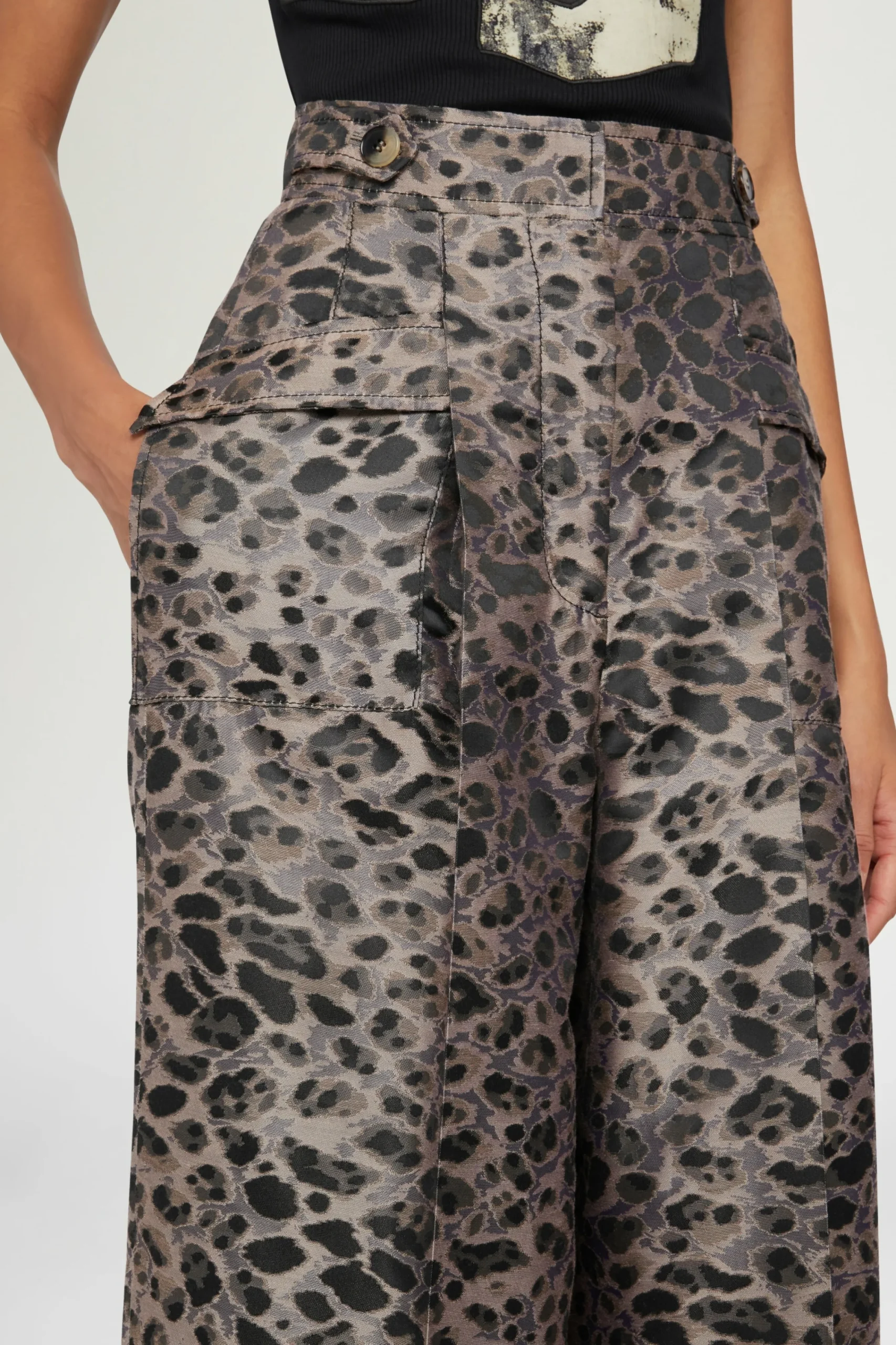 Pantaloni^Antonio Marras Pantaloni Palazzo Stampa Animalier