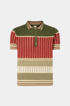 Uomo^Antonio Marras Polo in Maglia Rossa e Verde