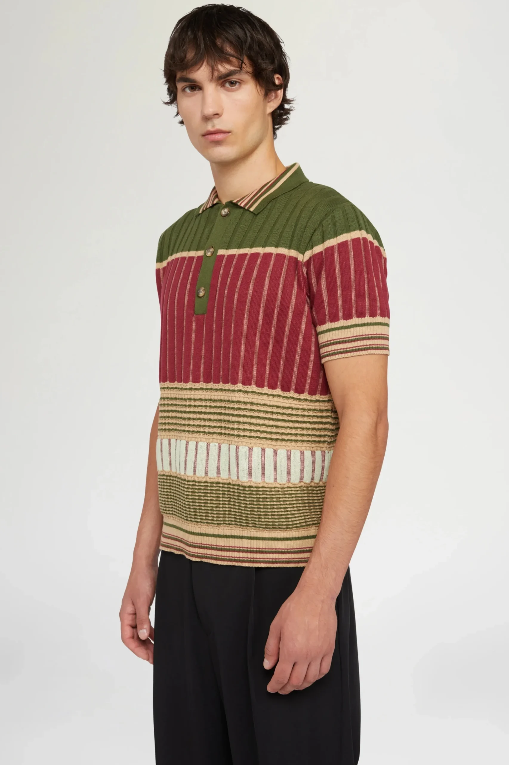 Uomo^Antonio Marras Polo in Maglia Rossa e Verde