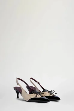 Scarpe^Antonio Marras Slingback Nere & Ecrù