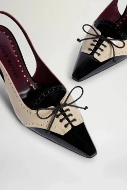 Scarpe^Antonio Marras Slingback Nere & Ecrù