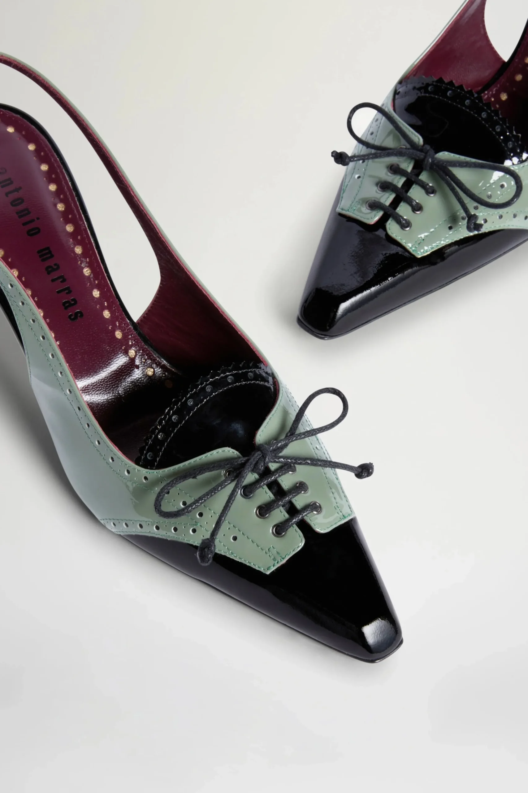 Scarpe^Antonio Marras Slingback Nere e Verdi