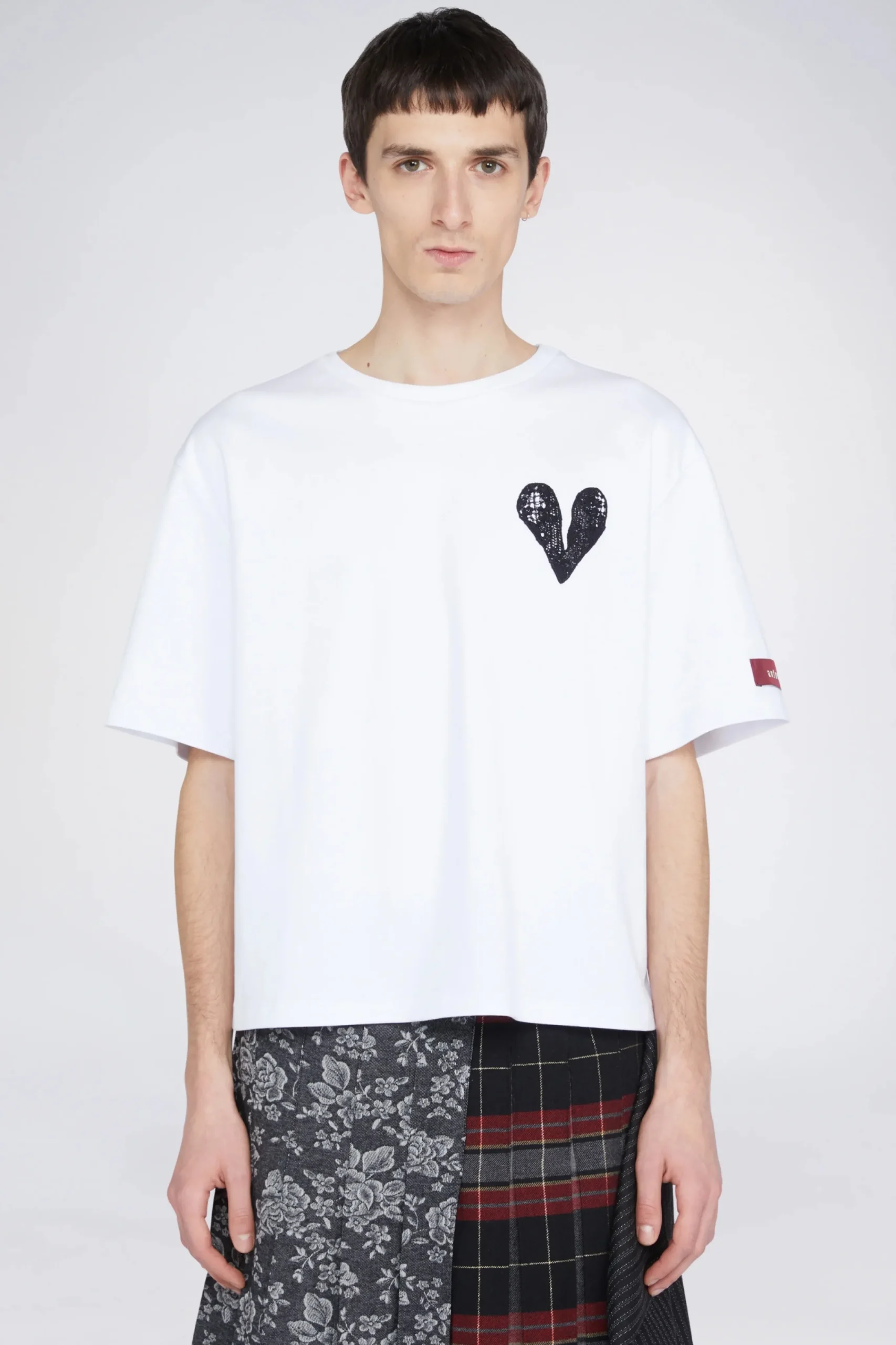 Uomo^Antonio Marras T-shirt Cuore Bianca