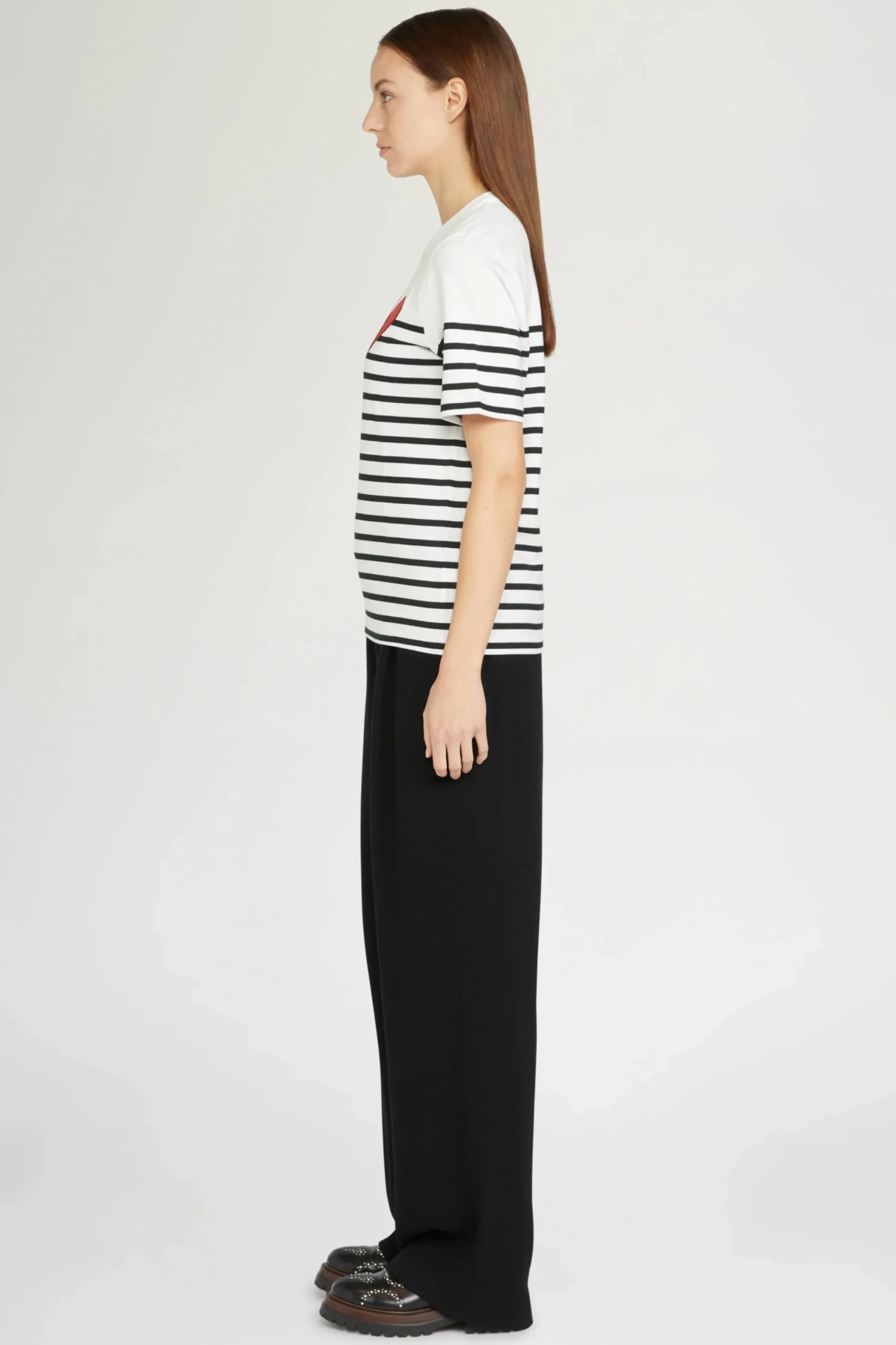 Magliette E Top^Antonio Marras T-shirt Cuore Spezzato a Righe