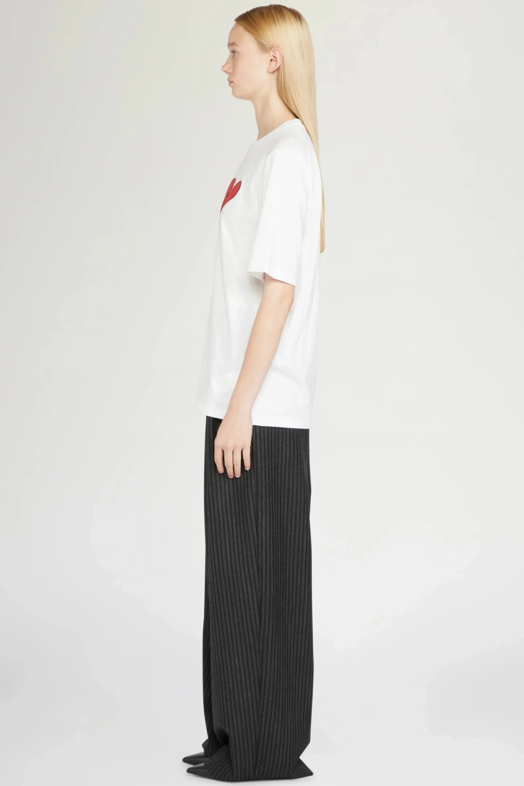 Magliette E Top^Antonio Marras T-shirt Cuore Spezzato Bianca