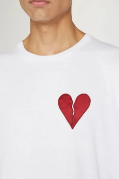 Uomo^Antonio Marras T-shirt Cuore Spezzato Bianca