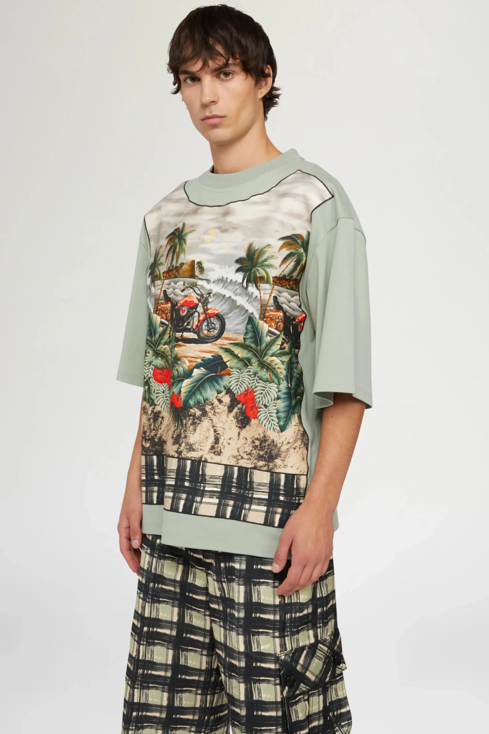 Uomo^Antonio Marras T-shirt in Cotone Verde