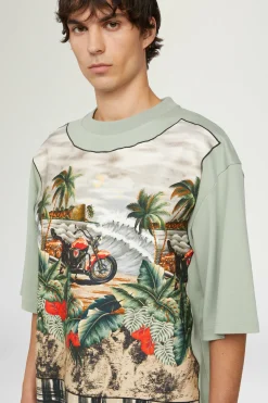 Uomo^Antonio Marras T-shirt in Cotone Verde