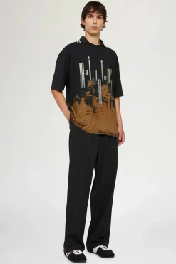 Uomo^Antonio Marras T-shirt Nera & Marrone Maicuntentu