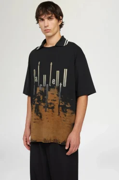 Uomo^Antonio Marras T-shirt Nera & Marrone Maicuntentu